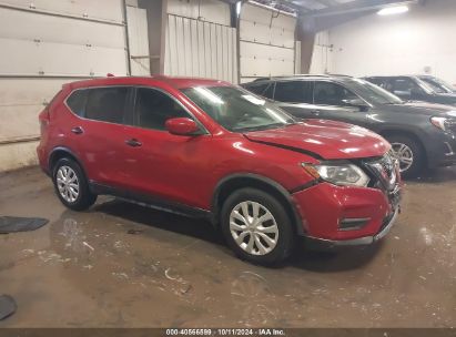 2017 NISSAN ROGUE S Red  Gasoline JN8AT2MTXHW390419 photo #1