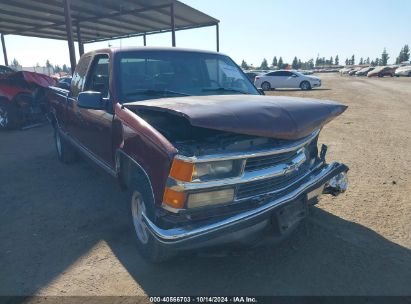 1996 CHEVROLET GMT-400 C1500 Burgundy  Gasoline 1GCEC19R6TE217368 photo #1