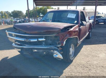 1996 CHEVROLET GMT-400 C1500 Burgundy  Gasoline 1GCEC19R6TE217368 photo #3