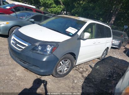 2005 HONDA ODYSSEY EX White  Gasoline 5FNRL38455B002858 photo #3