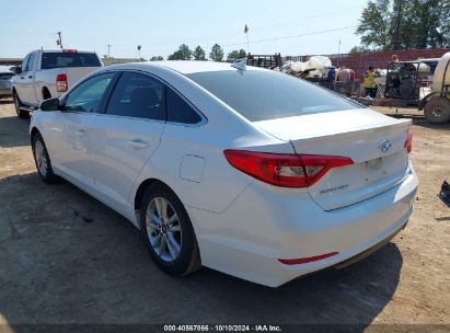 2015 HYUNDAI SONATA SE White  Gasoline 5NPE24AF1FH226473 photo #4