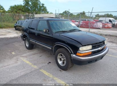 2001 CHEVROLET BLAZER LT Black  Electric 1G1FX6S0XP4175194 photo #1