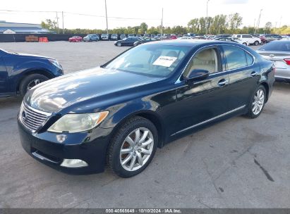 2007 LEXUS LS 460 Black  Gasoline JTHBL46F375029684 photo #3