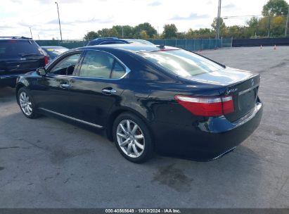 2007 LEXUS LS 460 Black  Gasoline JTHBL46F375029684 photo #4