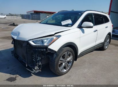 2014 HYUNDAI SANTA FE LIMITED White  Gasoline KM8SR4HF6EU042764 photo #3