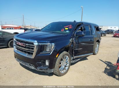 2022 GMC YUKON XL 4WD SLT Blue  Gasoline 1GKS2GKD0NR145638 photo #3