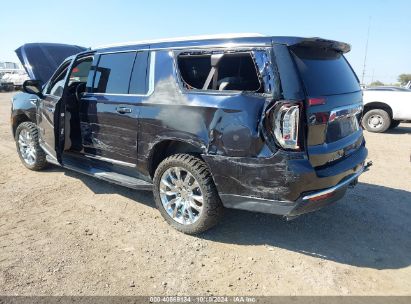 2022 GMC YUKON XL 4WD SLT Blue  Gasoline 1GKS2GKD0NR145638 photo #4