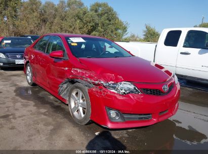 2013 TOYOTA CAMRY SE Red  Gasoline 4T1BF1FK1DU701095 photo #1