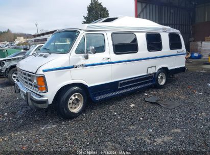 1990 DODGE RAM VAN B250 White  Gasoline 2B7HB21Y3LK754476 photo #3