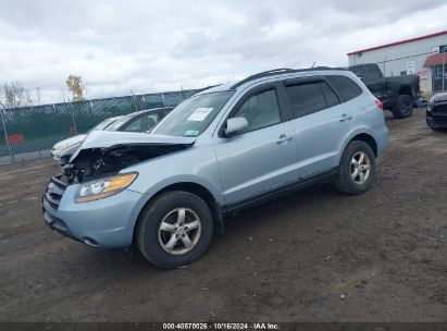 2008 HYUNDAI SANTA FE GLS Light Blue  Gasoline 5NMSG73D28H215788 photo #3