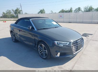 2019 AUDI A3 40 PREMIUM Gray  Gasoline WAU6ULFF2K1032664 photo #1