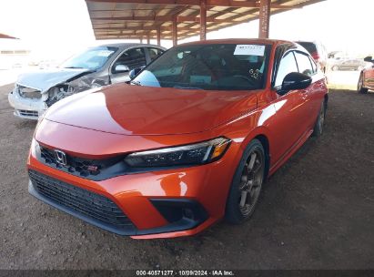 2022 HONDA CIVIC SI SEDAN Orange  Gasoline 2HGFE1E57NH472190 photo #3