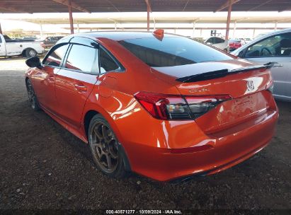 2022 HONDA CIVIC SI SEDAN Orange  Gasoline 2HGFE1E57NH472190 photo #4