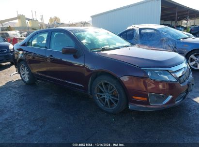 2011 FORD FUSION SEL Maroon  Flexible Fuel 3FAHP0JG8BR280057 photo #1