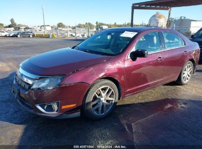 2011 FORD FUSION SEL Maroon  Flexible Fuel 3FAHP0JG8BR280057 photo #3