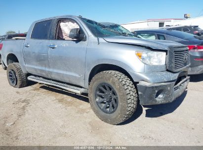 2011 TOYOTA TUNDRA CREWMAX LIMITED Silver  Flexible Fuel 5TFHW5F16BX166080 photo #1