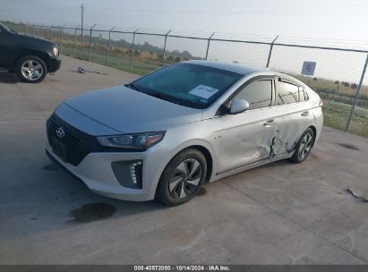 2018 HYUNDAI IONIQ HYBRID SEL Silver  Hybrid KMHC75LC1JU102957 photo #3