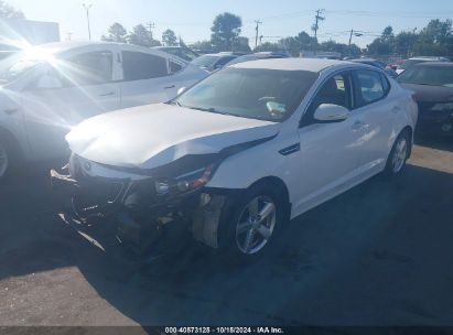 2014 KIA OPTIMA LX White  Gasoline KNAGM4A74E5466902 photo #3