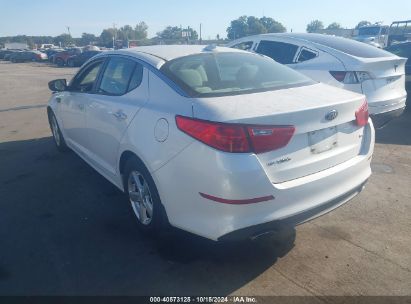 2014 KIA OPTIMA LX White  Gasoline KNAGM4A74E5466902 photo #4