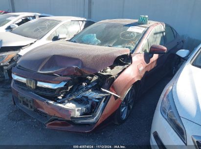 2018 HONDA CLARITY PLUG-IN HYBRID TOURING Burgundy  Hybrid JHMZC5F31JC003310 photo #3