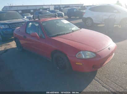 1997 HONDA DEL SOL S Red  Gasoline JHMEH6146VS001649 photo #1