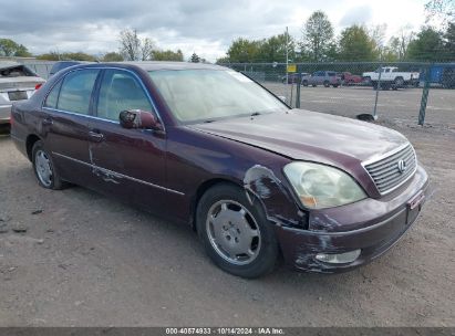 2002 LEXUS LS 430 Burgundy  Gasoline JTHBN30F020083480 photo #1