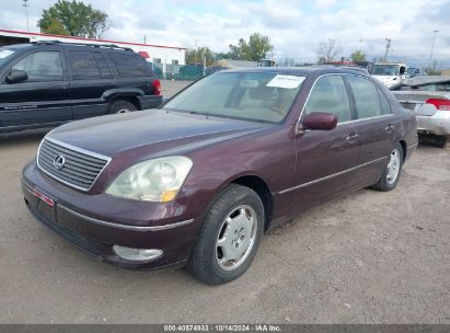 2002 LEXUS LS 430 Burgundy  Gasoline JTHBN30F020083480 photo #3