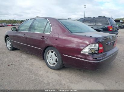 2002 LEXUS LS 430 Burgundy  Gasoline JTHBN30F020083480 photo #4