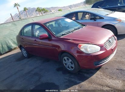 2010 HYUNDAI ACCENT GLS Maroon  Gasoline KMHCN4ACXAU417341 photo #1