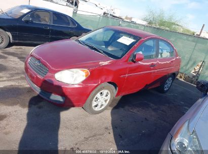 2010 HYUNDAI ACCENT GLS Maroon  Gasoline KMHCN4ACXAU417341 photo #3