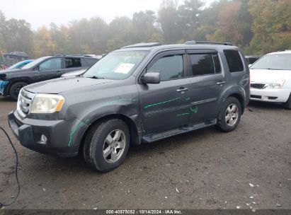 2011 HONDA PILOT EX-L Gray  Gasoline 5FNYF4H76BB012880 photo #3