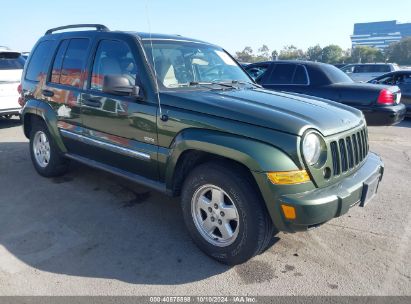 2006 JEEP LIBERTY SPORT Green  Gasoline 1J4GK48K96W228388 photo #1