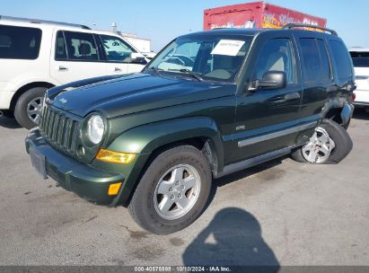 2006 JEEP LIBERTY SPORT Green  Gasoline 1J4GK48K96W228388 photo #3