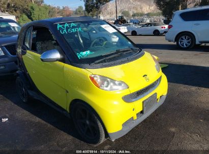 2010 SMART FORTWO PASSION/PURE Yellow  Gasoline WMEEJ3BA0AK366428 photo #1