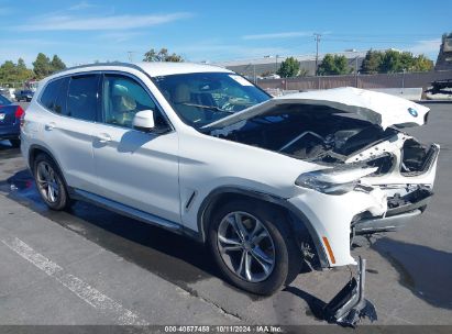 2021 BMW X3 SDRIVE30I White  Gasoline 5UXTY3C02M9F00179 photo #1