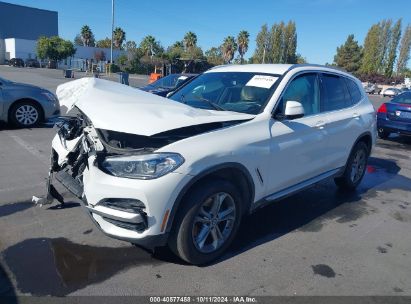 2021 BMW X3 SDRIVE30I White  Gasoline 5UXTY3C02M9F00179 photo #3