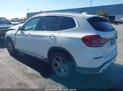 2021 BMW X3 SDRIVE30I White  Gasoline 5UXTY3C02M9F00179 photo #4