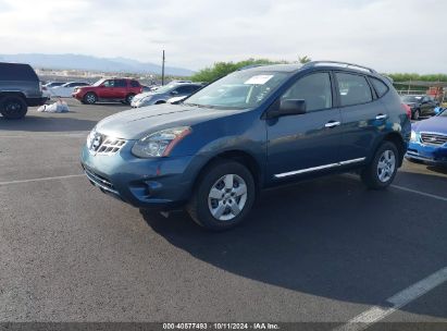 2014 NISSAN ROGUE SELECT S Blue  Gasoline JN8AS5MT9EW600587 photo #3