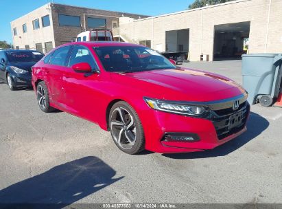 2018 HONDA ACCORD SPORT 2.0T Red  Gasoline 1HGCV2F35JA037568 photo #1