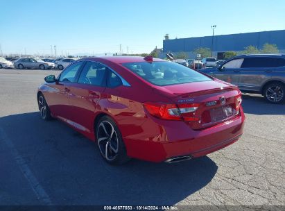 2018 HONDA ACCORD SPORT 2.0T Red  Gasoline 1HGCV2F35JA037568 photo #4