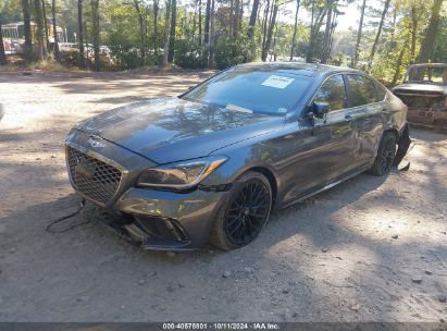 2019 GENESIS G80 3.3T SPORT Gray  Gasoline KMHGN4JB1KU300399 photo #3