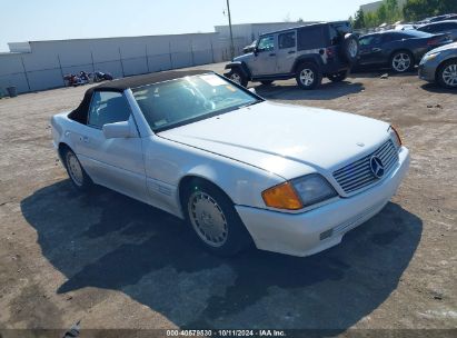 1991 MERCEDES-BENZ 500 SL White  Gasoline WDBFA66E1MF015721 photo #1