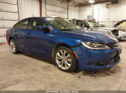 2015 CHRYSLER 200 S Blue  Gasoline 1C3CCCBBXFN642200 photo #1