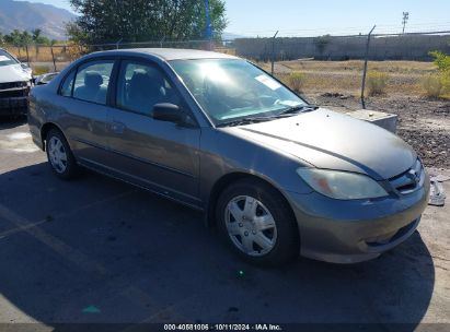 2005 HONDA CIVIC LX Gray  Gasoline 2HGES16575H632314 photo #1