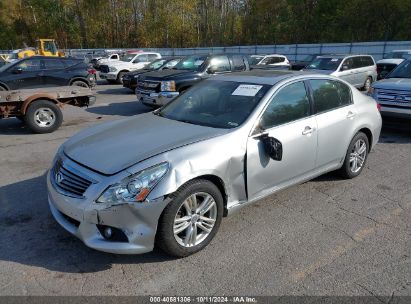 2012 INFINITI G25X Silver  Gasoline JN1DV6AR9CM730072 photo #3