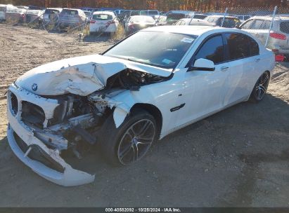 2012 BMW 740LI White  Gasoline WBAKB4C54CC576983 photo #3