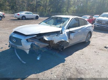 2018 INFINITI Q50 3.0T LUXE Silver  Gasoline JN1EV7AP9JM356360 photo #3