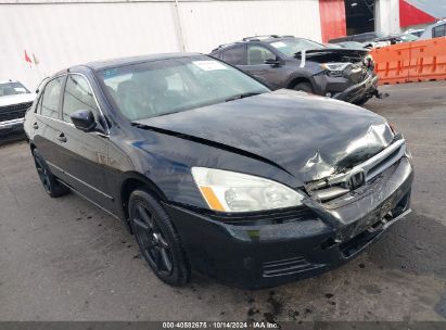 2007 HONDA ACCORD 3.0 EX Black  Gasoline 1HGCM65587A044195 photo #1