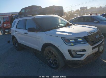 2016 FORD EXPLORER SPORT White  Gasoline 1FM5K8GT2GGC10191 photo #1