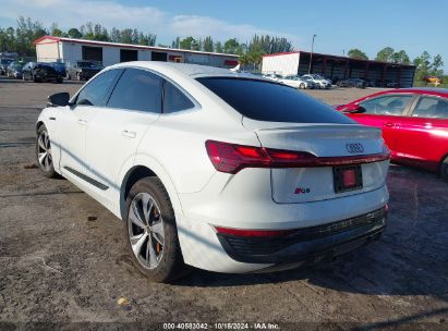 2024 AUDI Q8 E-TRON S LINE PREMIUM PLUS QUATTRO White  Electric WA1CABGE5RB048497 photo #4